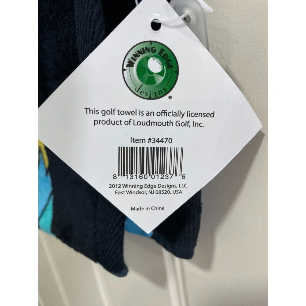 Loudmouth Golf Towel - Stand Out! Be Loud!  -Brand New with Tags